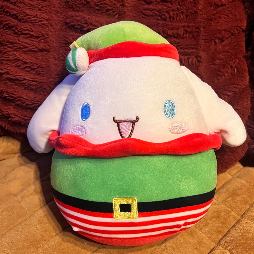 Squishmallows Hello Kitty Cinnamoroll Christmas Elf Holiday 9" Plush